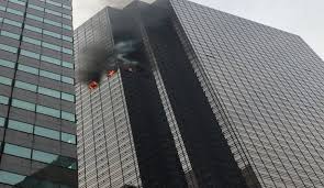 Image result for ‫حريق برج ترامب بنيويورك‬‎