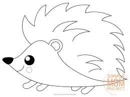 A coloring page set and a colored animal set include a jaguar, a poison dart frog, a sloth, a snake, a tapir, and a toucan. Free Printable Forest Hedgehog Coloring Page Hedgehog Coloring Page Animal Coloring Books Fall Coloring Sheets