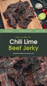 Spice It Up With This Chili Lime Beef Jerky Recipe Ufp Recipe Jerky Recipes Jerkey Recipes Chili Lime Beef Jerky Recipe