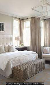 Must Try Brilliant Tips On Cheap Decor For Bedroom In 2020 Luxurious Bedrooms Master Bedrooms Decor Master Bedroom Curtains