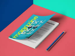 Free A5 Psd Magazine Mockup Mockup Revista Papelaria
