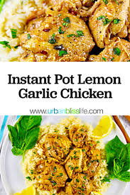 Combine all the seasoning ingredients (salt, pepper, garlic powder, italian seasoning, paprika) and season the chicken pieces. Instant Pot Lemon Garlic Chicken Urban Bliss Life