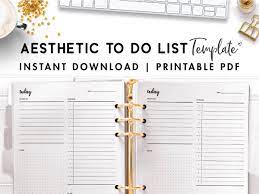 Just upload your own photos to your canva account and then. Free Aesthetic To Do List Template Pdf World Of Printables