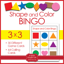 Color bingo freebie to add to a color theme! Color And Shape Bingo Worksheets Teaching Resources Tpt