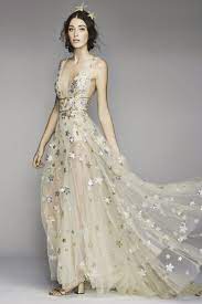 20 Magical Celestial Wedding Dresses For Star Crossed Brides Gowns Pretty Dresses Orion Dress