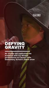 LISTEN: An 11-year-old captivated the audience with his Wicked performance  at Cactus Trails Elementary School's talent show Thursday night.  https://bit.ly/4jYLkOp