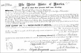 Chart #187, John French, 1812 (Warren Co.?) Ohio Hendricks, Shelby Co., IN  Cicero, Tipton Co., IN