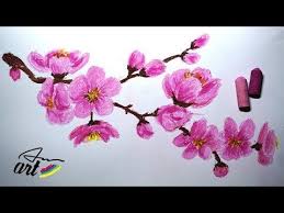 How To Draw Cherry Blossom Sakura Very Easy Youtube Cherry Blossom Painting Cherry Blossom Drawing Flower Drawing