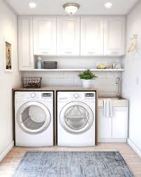 Small enough that it's only able to accommodate two machines stacked together, and there is no more for these 5 small laundry room transformation ideas, a little work on the floor has managed to create a different look. Seven Genius Ways To Bring Storage Into A Small Laundry Room Tatertots And Jello
