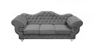 Mit einem sofa aus unserem shop beweist du immer geschmack und stil. 00797 Ston 3 Sitzer Sofa Couch Echtleder Grau Pu Plusch Emoebel24