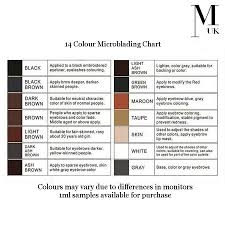 Microblading Pigment Permanent Make Up Ink 1ml Training Tattoo Brow