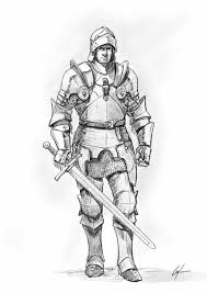How To Draw A Knight Step By Step Tutorial Knight Drawing Armor Drawing Medieval Knight