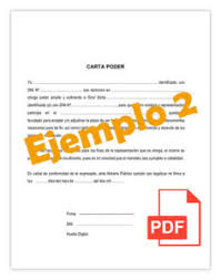 ¡tu documento está ya listo! Carta Poder Simple Formato Y Ejemplos Pdf Y Word Para Imprimir