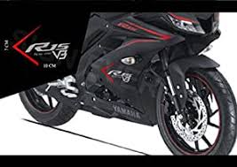 Check spelling or type a new query. Sign Ever Vinyl Bike Yamaha R15 V3 Moto Sport Sticker 10 00 Cm X 7 00 Cm Red Grey Amazon In Car Motorbike