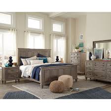 Casual Rustic Gray 4 Piece Queen Bedroom Set Dovetail King Bedroom Sets Bedroom Panel Bedroom Set