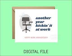 Maybe you would like to learn more about one of these? Printable Funny Work Anniversary Card For Coworker Boss Etsy