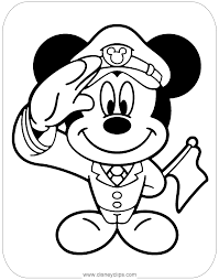 Mickey mouse is a classic animal cartoon character and the official mascot of the walt disney company. Mickey Mouse Coloring Pages Occupations Disneyclips Com