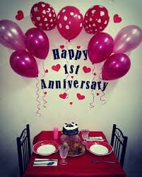 Happy 1st Anniversary Happy Anniversary Cakes Wedding Anniversary Decorations First Wedding Anniversary