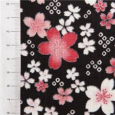 Shibori cherry blossom is part of our warwick range. Black Sakura Flower Dobby Fabric From Japan Pink Cherry Blossom Modes4u