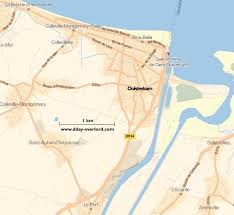 Image Carte Du Secteur De Ouistreham Riva Bella Bataille De Normandie En Bataille De Normandie Colleville Ville De Normandie