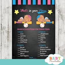 Arizona diamondbacks trivia, atlanta braves trivia, baltimore orioles . Baseball Gender Reveal Baby Shower Games D392 Baby Printables
