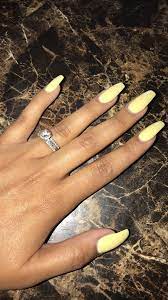Yellow Nails Pastel Nails Spring Nails Gel Nails Acrylic Coffin Nails Long Nails Makeup For Prom 2018 Yellow Nails Yellow Nails Design Coffin Nails Long