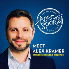 Meet our new Executive Director, Alex Kramer! 🎉 With over a decade of  connection to AcroSports, Alex brings a deep passion for movement and  community to this new role. From his early