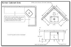 corner kitchen sink cabinet dimensions