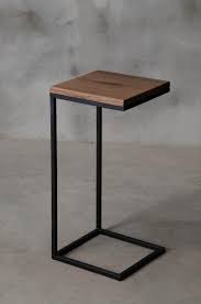 Square Side Table With Black Steel Leg Small Coffee Table Etsy In 2020 Square Side Table Side Table Small Coffee Table