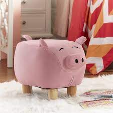 Mack Milo Aguayo Pig Ottoman Polyester Polyester Blend In Pink Size 14 17 H X 13 39 W X 24 8 D In Wayfa In 2021 Pig Decor Girl Bedroom Designs Cute Bedroom Ideas