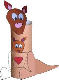 Kangaroo Toilet Paper Roll Craft Australia Crafts Kangaroo Craft Preschool Crafts