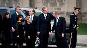 28 jeb and george w. In Funeral Of Pomp And Pageantry Nation Bids Farewell To George Bush Wral Com