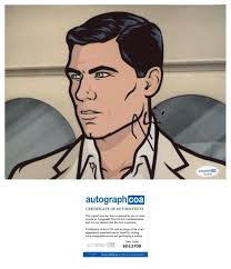 H. Jon Benjamin 'Archer' Signed 8x10 Photo 'Sterling Archer' ACOA PROOF