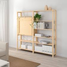 Ikea Ivar Pine 2 Section Unit With Foldable Table In 2020 Foldable Table Ikea Ivar Ikea