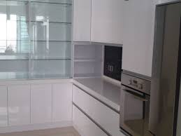 Modern White High Gloss Kitchen From White Kitchen Display Cabinet