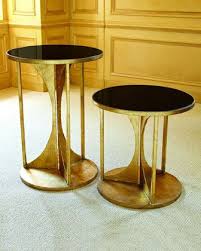 Global Views Hourglass Side Tables In 2020 Side Table Modern Side Table Design Gold Side Table