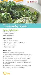 Check Out Our Delicious Kale Chip Smoothie Using Mct Oil Instead Of Vegetable Oil So Much Healthier Yummy Healthy Snacks Mct Oil Mct