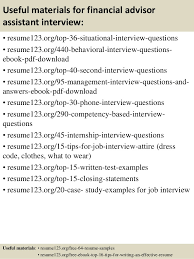 As a financial advisor assistant, you help a financial advisor support clients, especially when it comes to personal interactions with that client. Top 8 Financial Advisor Assistant Resume Samples