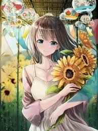 Hình Ảnh Anime Hoa Hướng Dương Đẹp, Dễ Thương