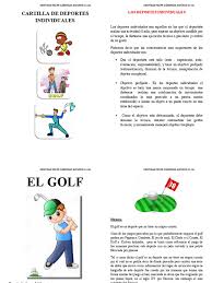 Deportes o simplemente juegos ? Cartilla De Deportes Individuales Esgrima Aficiones