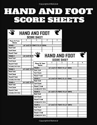 The player is dealt two sets of cards. Hand And Foot Card Game Hand And Foot Score Pad Canasta Style Hand And Foot Score Sheets Score Keeper Notebook Hand And Foot Score Keeper Log Book Size 8 5 X 0 25