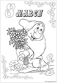 Free printable march coloring pages. Flowers For 8 March Coloring Pages Womens Day Coloring Pages Coloring Pages For Kids And Adults