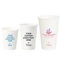 Amazon.com: 8 oz 12 oz 16 oz Custom Paper Cups, Personalized ...