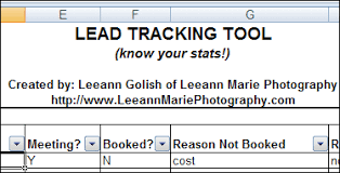 We did not find results for: Excel Lead Tracker For Photographers Spreadsheet Day