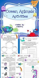 Ocean Animal Writing Activities Common Core Aligned Animal Writing Activities Ocean Activities Ocean Animals