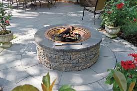 Ep Henry Fire Pit Kit Dakota Blend Devonstone Saw Cut Bluestone W Circle Kit Brown Dyed Mulch Stone Center Of Va Www Stonecenterofva Com