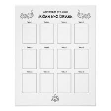 Celtic Symbols And Foliage For 12 Tables Blank Poster Zazzle Com Celtic Symbols Table For 12 Blank Poster