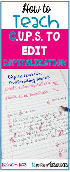 Writing Mini Lesson 33 On Capitalization Writing Mini Lessons Writing Lessons Mini Lessons
