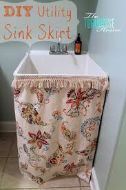 how to make a utility sink skirt the
