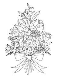 Dover Nature Coloring Book Ser Floral Bouquets Coloring Book By Charlene Tarbox 1995 Trade Paperback For Sale Online Ebay Pencil Drawings Of Flowers Coloring Pages Coloring Books